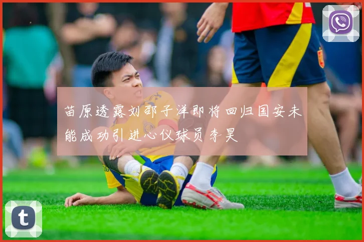 苗原透露刘邵子洋即将回归国安未能成功引进心仪球员李昊